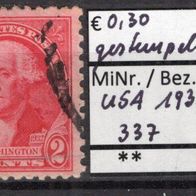 USA 1932 200. Geburtstag von George Washington: Gemälde MiNr. 337 gestempelt