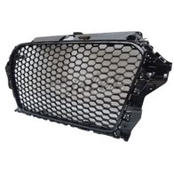 Sport Kühlergrill Waben Kühlergrill Für Audi A3 8P - Schwarz Glanz Waben Design | Mit PDC, 2008-2012 Sport Grill Schwarz Glanz