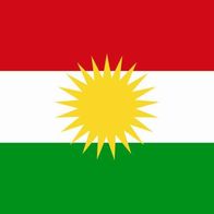 2 Adesivi A Forma Di Cuore Con Bandiera Del Kurdistan, Multicolore, Per Auto O Superfici Lisce