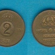 Schweden 2 Öre 1956