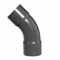 PVC Fittings PVCBogen 45° verschiedene Größen Doppelte Klebemuffe