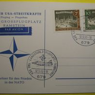 Postkarte- Tag der USA Streitkräfte - 1963 / Ramstein / Landstuhl / NATO