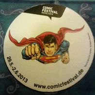 Superman Bierdeckel Comicfestival München 2013