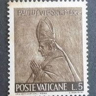 Briefmarke Vatikan: 1966 - 5 Lire - Michel Nr. 490