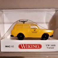 Wiking 1:87 VW 1600 Variant Deutsche Bundespost Funkmesswagen 0042 02 (nur 2016)