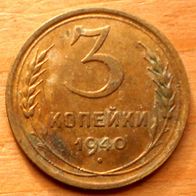 3 Kopeken 1940 Sowjetunion