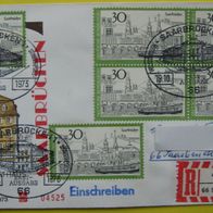 Einschreiben / Ersttagsbrief / 1973 / Saarbrücken / MiNr. 787- Mehrfachfrankatur