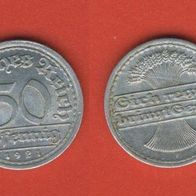 Deutsches Reich 50 Pfennig 1921 F