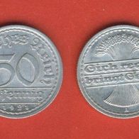 Deutsches Reich 50 Pfennig 1921 A