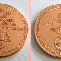 GedenkMünze Medaille * DDR - UdSSR * 25 Jahre Tribotechnik 1989