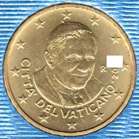 10 Euro Cent Vatikan 2010 Benedikt XVI unc