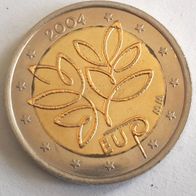2 Euro Finnland 2004 EU-Erweiterung teilvergoldet