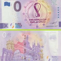 0 Euro Schein FIFA World Cup Qatar 2022 XEVY 2022-1 selten Nr 5313