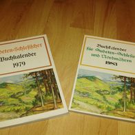 Buchkalender Schlesien 1979 + Sudeten Nordmähren 1983