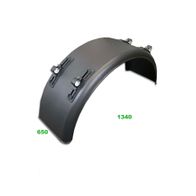 Kotflügel LKW Anhänger Kunststoff-Kotflügel Halbschale Für LKW, Anhänger & Traktor – Breite 650 Mm, Spannweite 1340 Mm, Inkl. Befestigung, Tragrohr 42 Mm