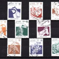 Vi015-Vignetten Briefmarken - Sahara OCC - 12 Werte o <