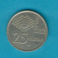 Spanien 25 Pesetas 1980 (* 81)