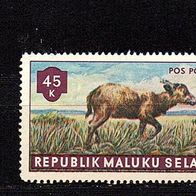 Vi019-Vignetten Briefmarken - Republik Maluku Selatan - 3 Werte-Tiere+ Pflanzen * * <
