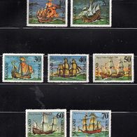 Vi020-Vignetten Briefmarken - Sealand - 7 Werte-Segelschiffe * * <