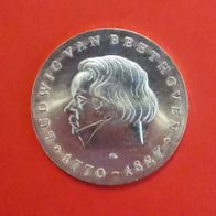 10 DDR Mark Silber Münze Ludwig van Beethoven von 1970