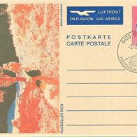 Ganzsache Bildpostkarte Luftpost FL Lichtenstein Gestempelt Ungelauf. Briefmarken P84