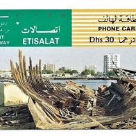 TK. VAE Etisalat 30 Dhs Phonecard Phone Card Telefon Karten Selten Top