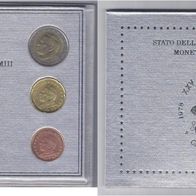 Vatikan Kursmünzensatz BU 2003 komplett Porträt Papst Johannes Paul II.