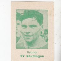 Fußball Toto Gum 1950 /51 Hubrich SV Reutlingen ungeklebt