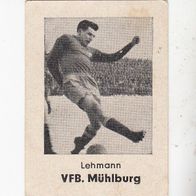 Fußball Toto Gum 1950 /51 Lehmann VFB Mühlburg ungeklebt