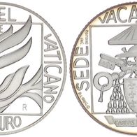 Vatikan 5 Euro 2005 Silber PP/ Proof Sede Vacante / Sedisvakanz