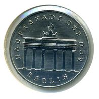 5 Mark Brandenburger Tor 1989 stempelglanz