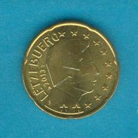 Luxemburg 20 Cent 2013