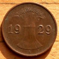 1 Reichspfennig 1929 A