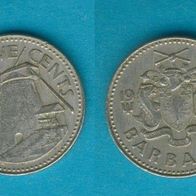 Barbados 25 Cents 1980