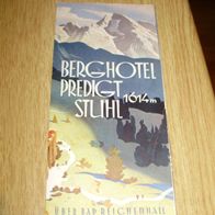 Berghotel Predigtstuhl 1614 m über Bad Reichenhall