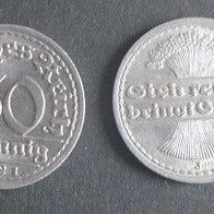 Münze Deutsches Reich: 50 Reichspfennig 1921 - J