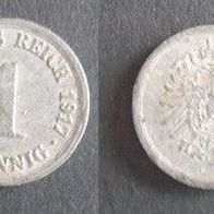Münze Deutsches Reich: 1 Pfennig 1917 - G - Aluminium