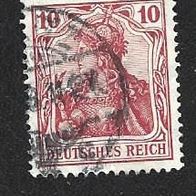 Deutsches Reich Freimarke " Germania " Michelnr. 86 o