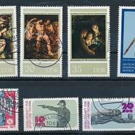 3549 - DDR Briefmarken Michel Nr 2220,2221,2223,2226,2229,2231,2233 gest Jahrg.1977