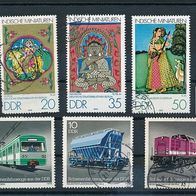 3573 - DDR Briefmarken Michel Nr2414-2416,2418-2420 gest. Jahrg.1979
