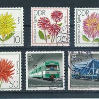 3576 - DDR Briefmarken Michel Nr2414-2415,2435-2437,2439 gest. Jahrg.1979