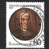 BRD Sondermarke " 300. Geburtstag Johann Albrecht Bengel " Michelnr. 1324 o