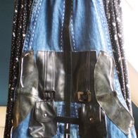 Damen Jeans Rock Blau-Schwarz-Weiß Gr.46-48-50-52 Einzelexemplar!