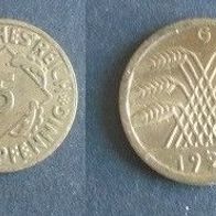 Münze Deutsches Reich: 5 Rentenpfennig 1924 - G