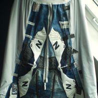 Damen Jeans Rock Blau-Grau-Weiß Gr.50-52-54-56 Einzelexemplar!