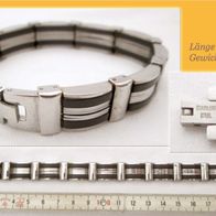 Schmuck * massives Armband aus Edelstahl Armband ca.18 cm * Breite 13 mm