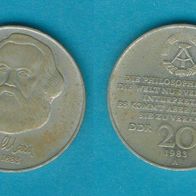 DDR 20 Mark 1983 Karl Marx