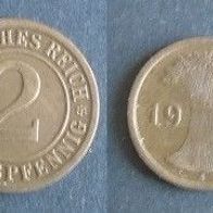 Münze Deutsches Reich: 2 Reichspfennig 1924 - A