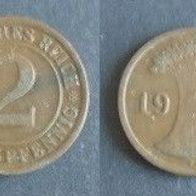 Münze Deutsches Reich: 2 Reichspfennig 1924 - E