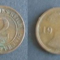 Münze Deutsches Reich: 2 Reichspfennig 1924 - G